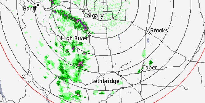 Thunderstorm warning in effect for parts of southern Alberta - image