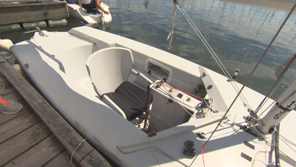 A Martin 16 at the Pointe-Claire Yacht Club on July 30, 2016.
