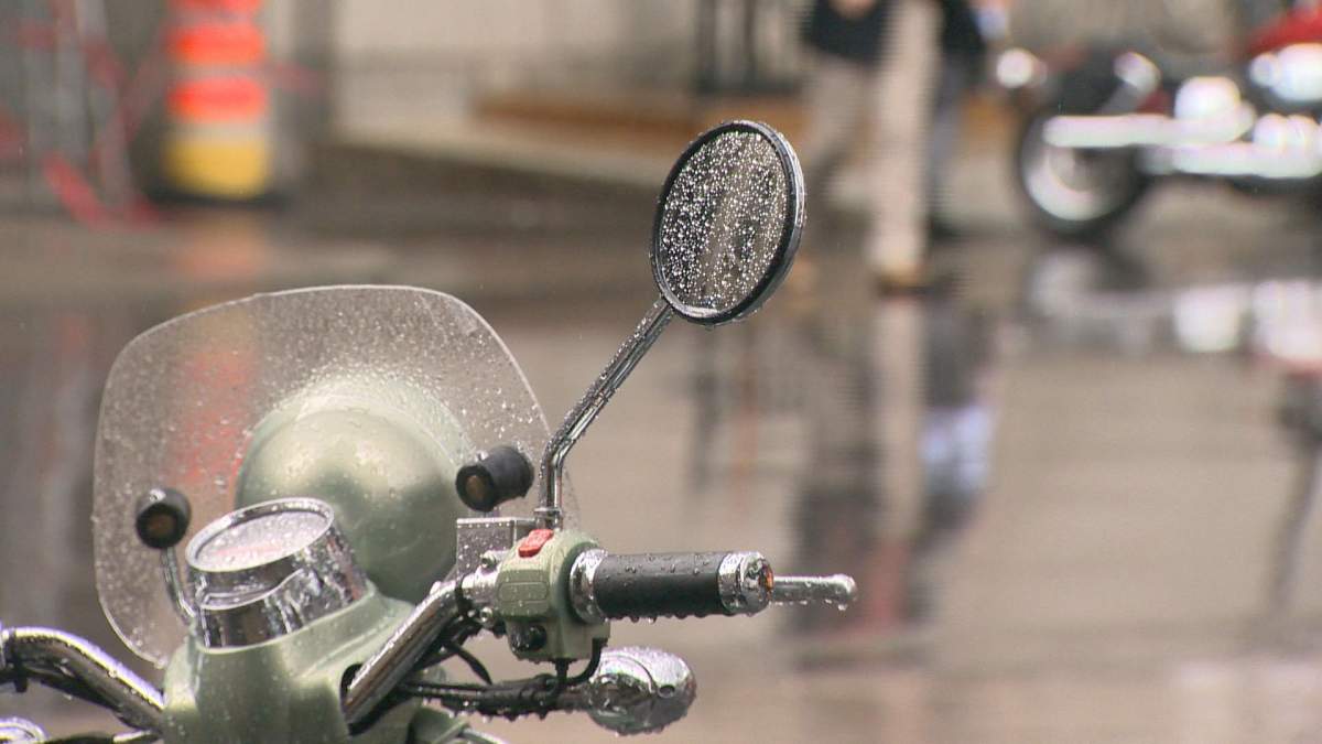 Torrential rain falls in Montreal.