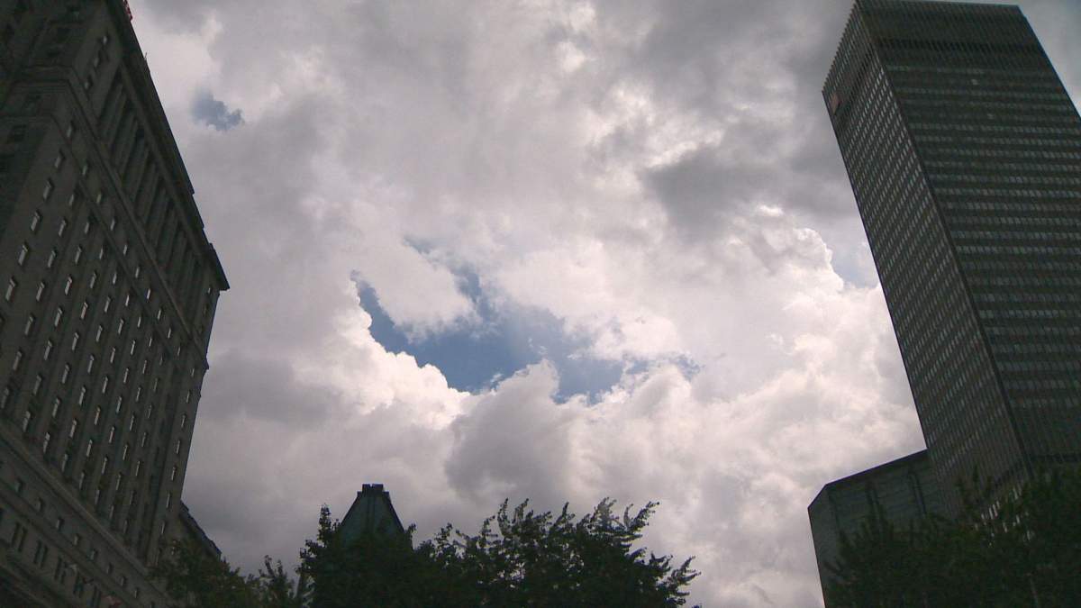 Torrential rain falls in Montreal.