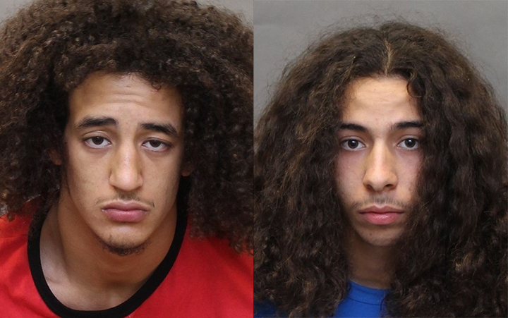 Amine Chakar, 19, (left) and Anass Ahaouaze, 19, (right) have been charged in connection with a Toronto police human trafficking investigation. 