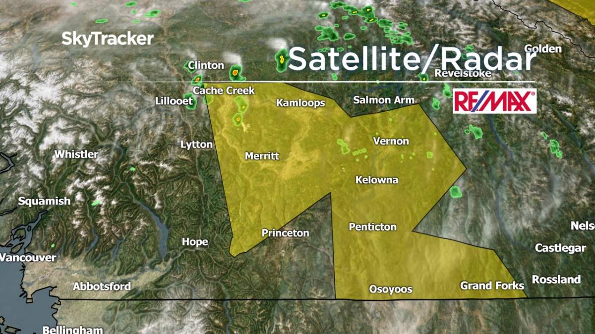 Severe thunderstorm watch issued for Southern B.C. | Globalnews.ca