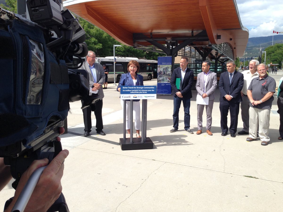 Kelowna will benefit from the new Public Transit Infrastructure Fund.