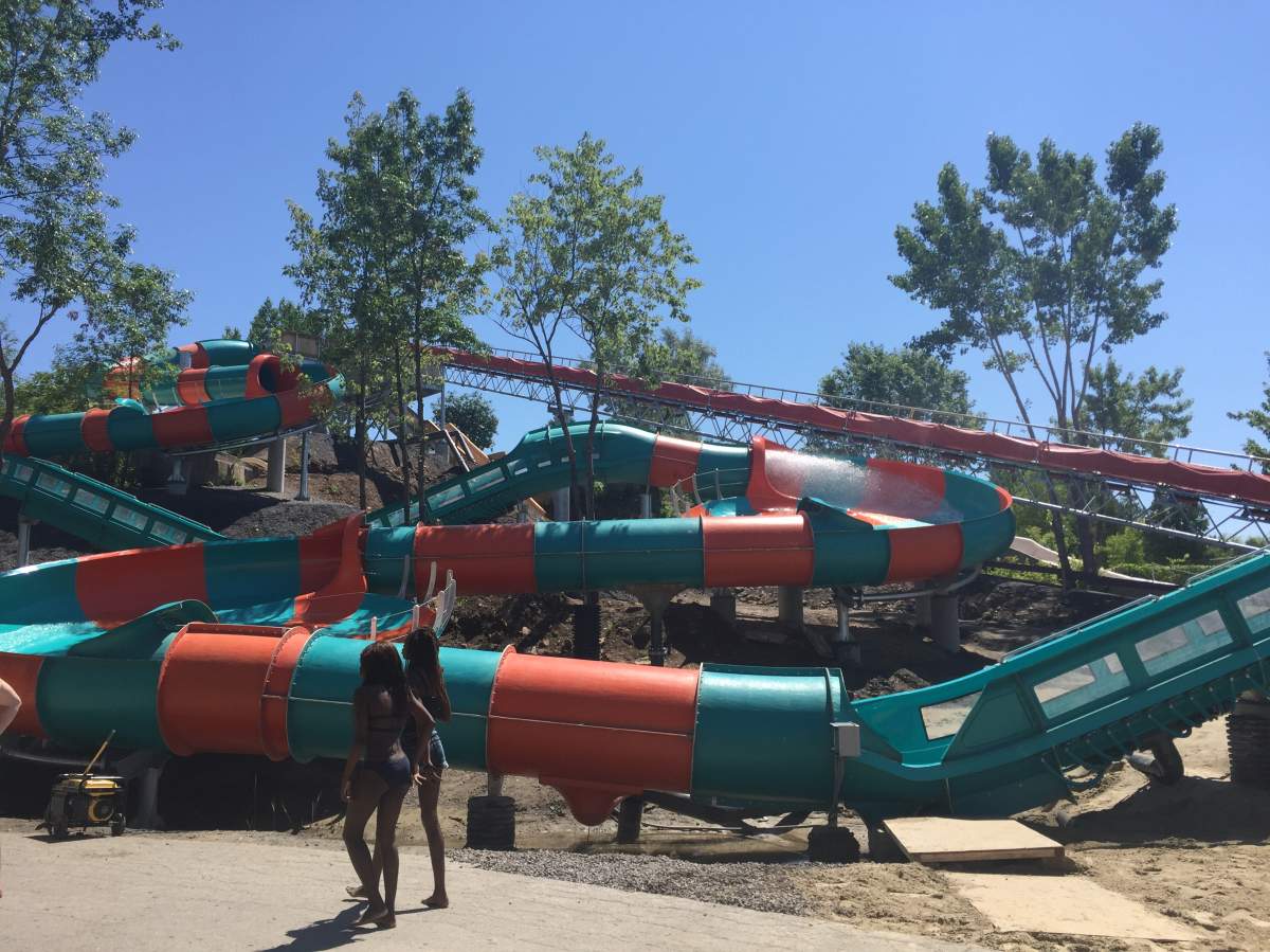 Super Aqua Club's newest ride, Tsunami, Monday, July 11, 2016.