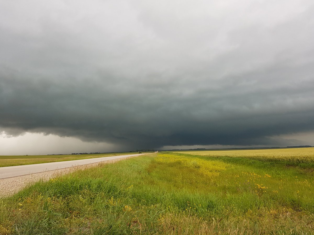 Justin Hobson tweeted this photo of the storm on the horizon Tuesday.