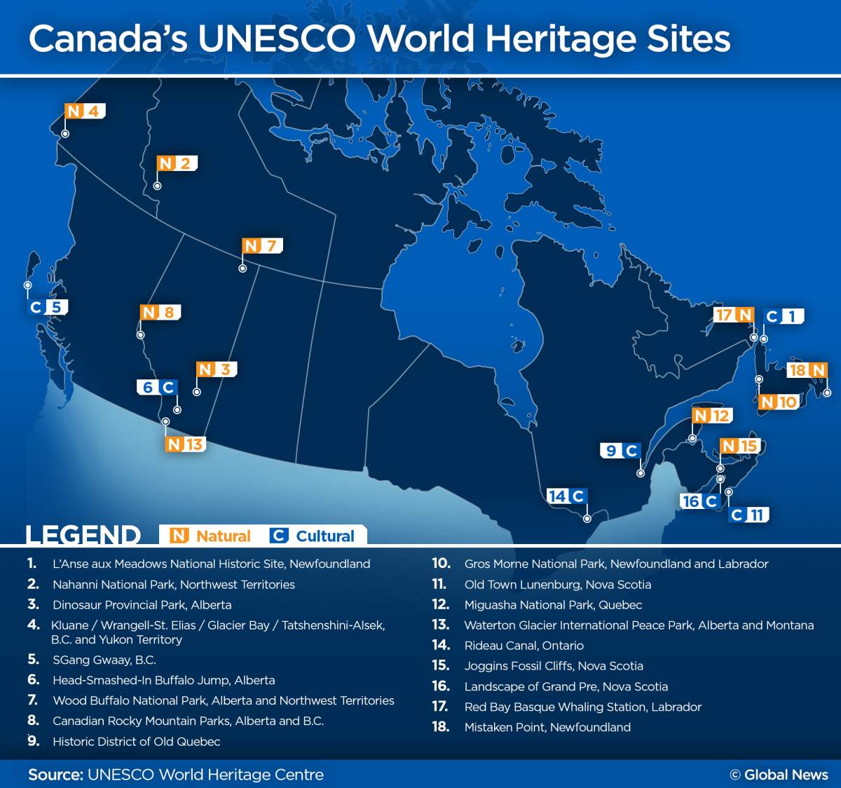 Places to visit: Canada now has 18 UNESCO World Heritage sites - image