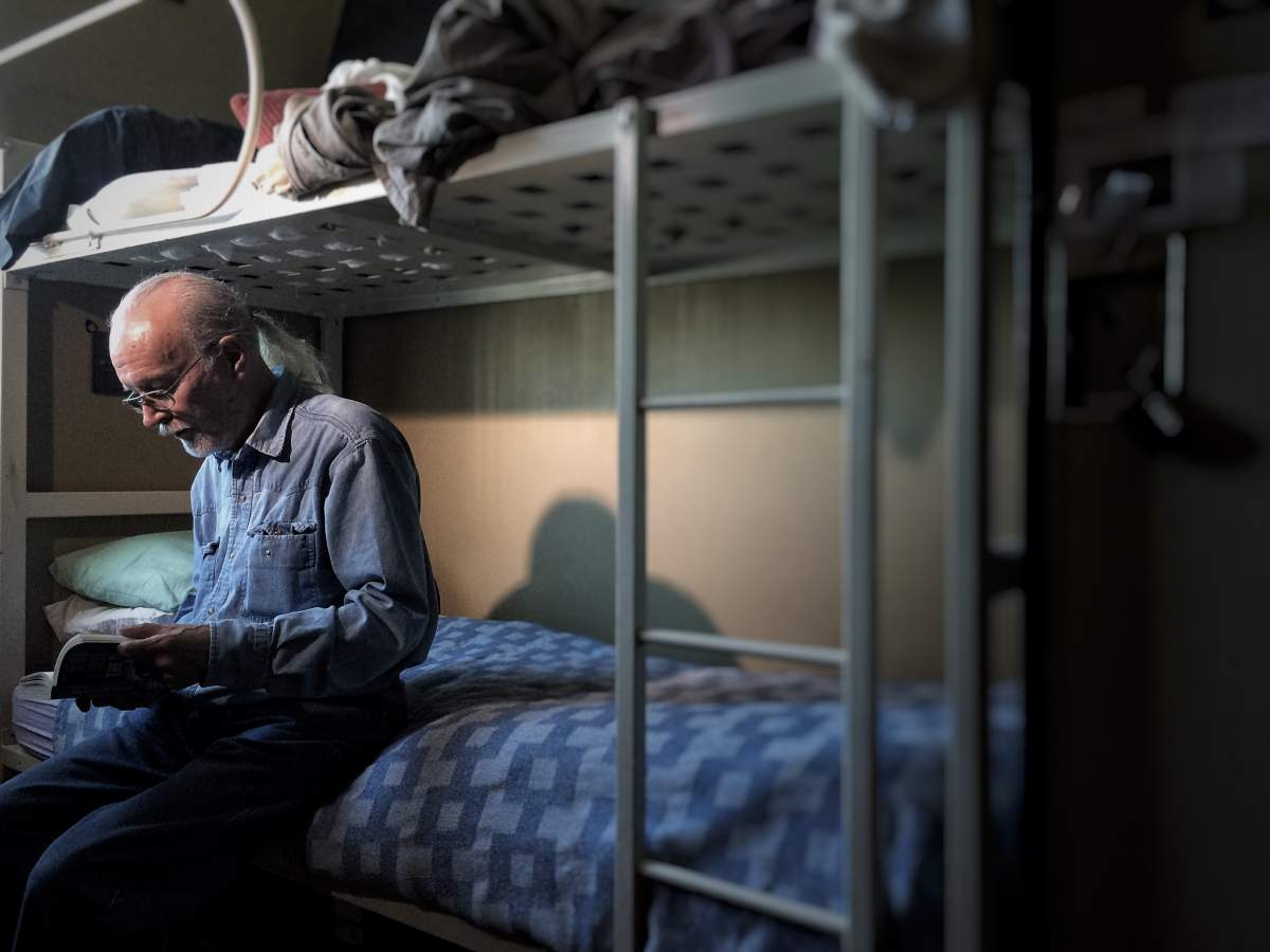 Wayne has been living at Calgary’s Drop-In Centre for almost five years. Photo: Nate Luit / Global News