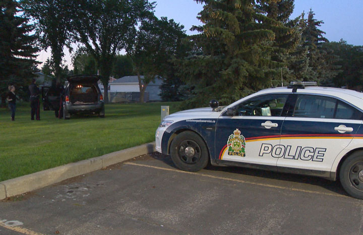 Two people are facing numerous weapons charges after a police pursuit in Saskatoon Friday.