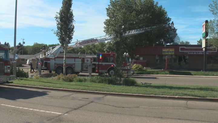 Firefighters were called to Tumbleweeds Texas and Latin Grill in the area of 111 Avenue and 152 Street at around 7:30 a.m Sunday, July 3, 2016.