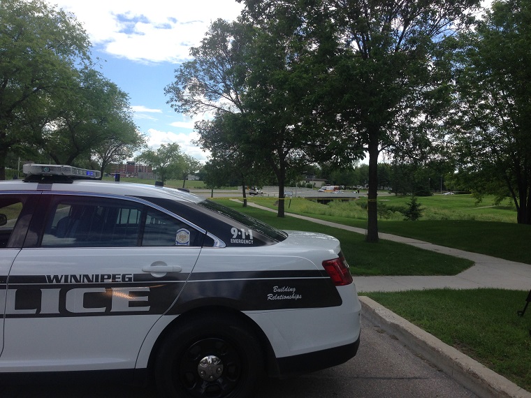 Police were on scene of fatal collision between a cyclist and a heavy piece of machinery in the Sturgeon Creek neighborhood.
