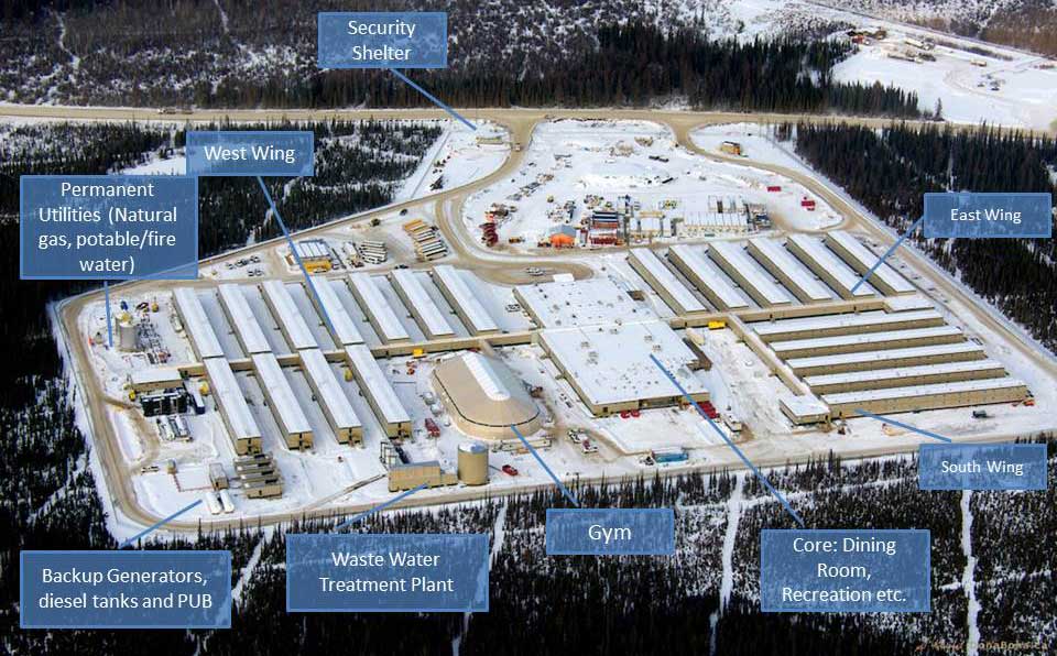 A work camp 50 km northeast from Peace River, Alta. is up for sale.