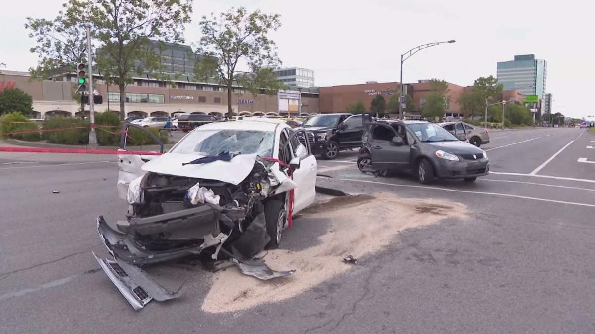 A pregnant woman was struck by a car, Wednesday, August 10, 2016.