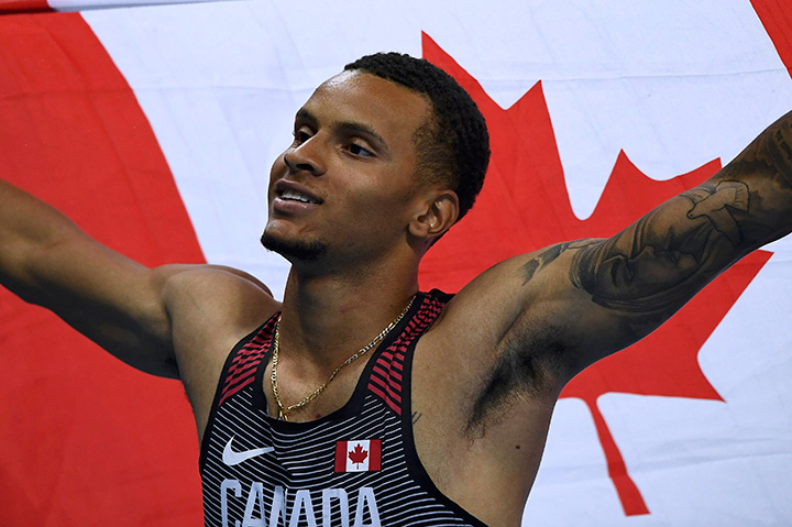 Canada’s Andre De Grasse.