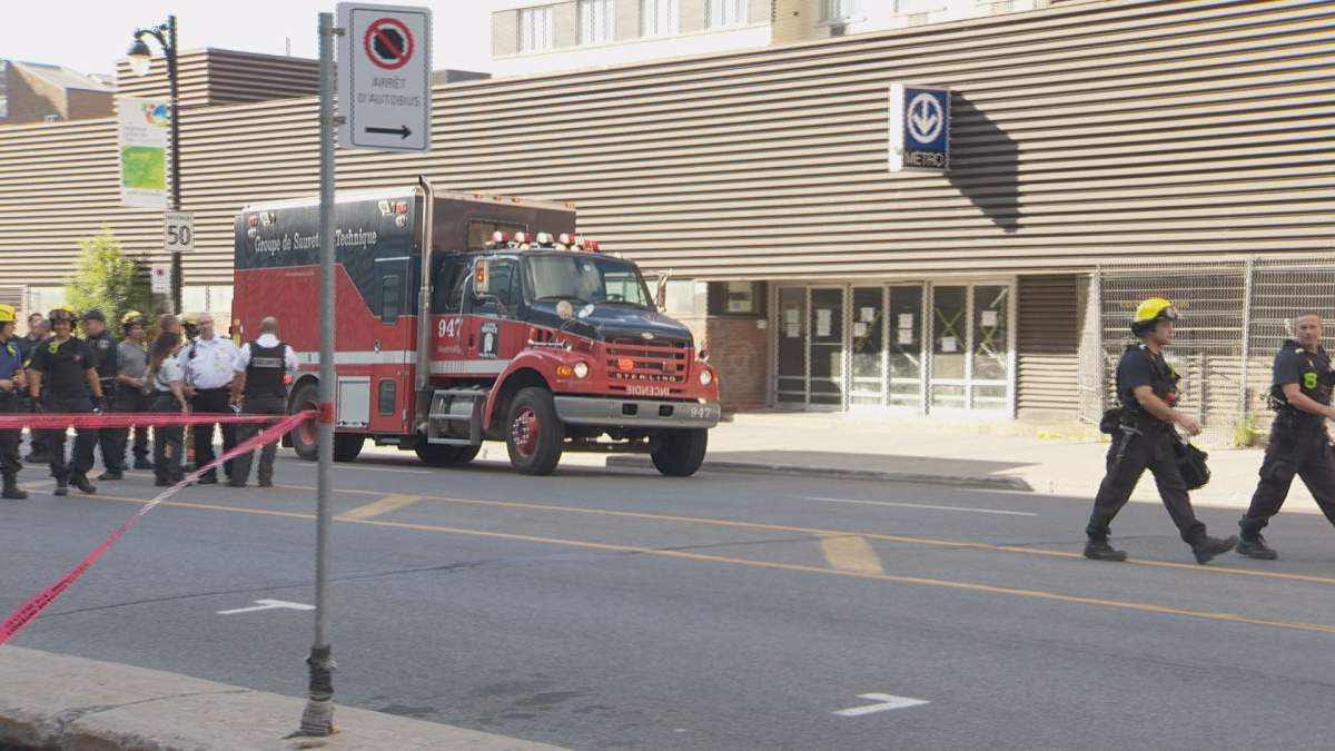 A crack was reported in the floor at the old Berri STM terminus on Wednesday, August 3, 2016.