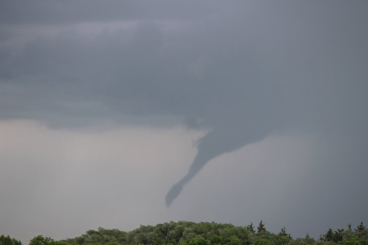 Funnel clouds could pop up in parts of southern Manitoba Wednesday
.