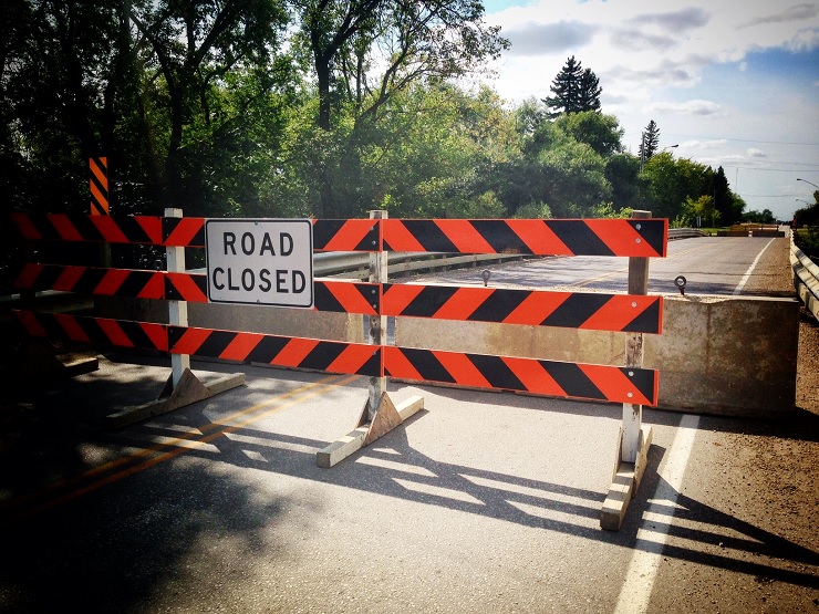 Sanford area bridge closed permanently. 
