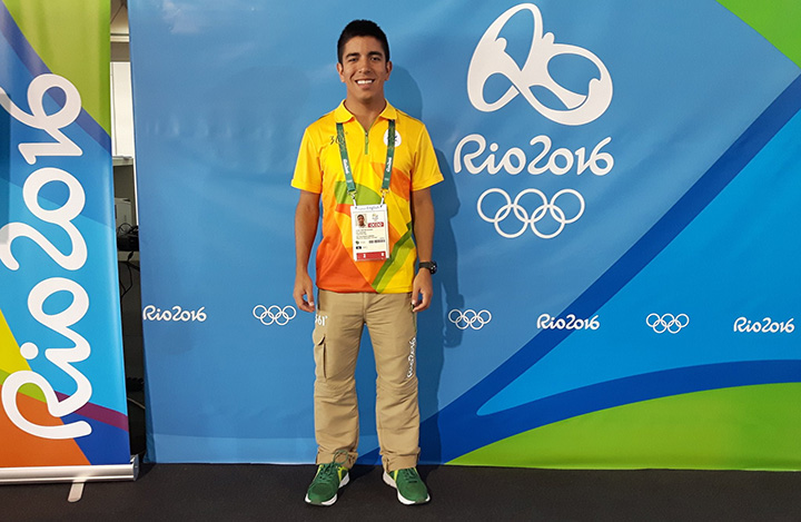 Cam Galindo, a 22-year-old from Stoney Creek, Ont., was nominated by the Iranian delegation to carry their country's flag at the Rio Olympics closing ceremony.