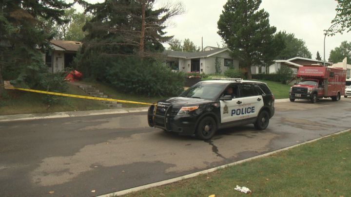Edmonton police are investigating after a person was killed in a fire in the community of Capilano on Aug. 23, 2016.