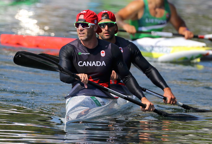  Ryan Cochrane (CAN) of Canada and Hugues Fournel (CAN) of Canada.