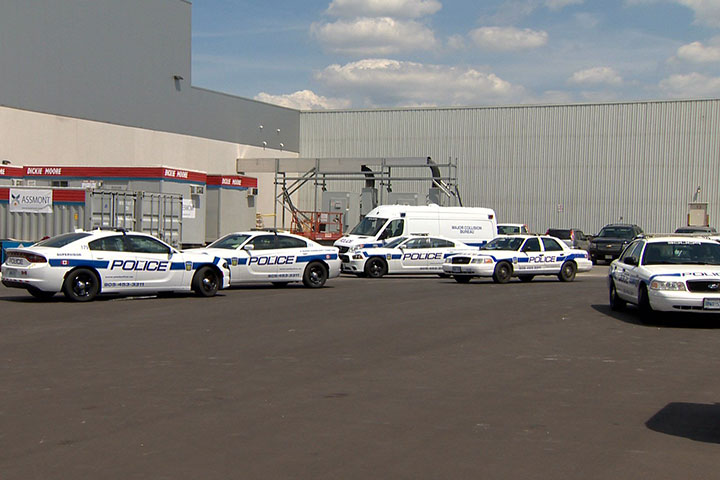 A man is dead after an industrial accident at a Gap warehouse in Brampton.