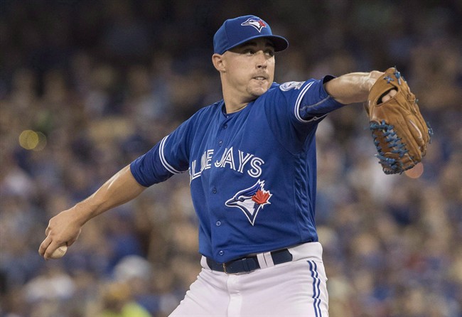 The Toronto Blue Jays have optioned right-hander Aaron Sanchez to single-A Dunedin.