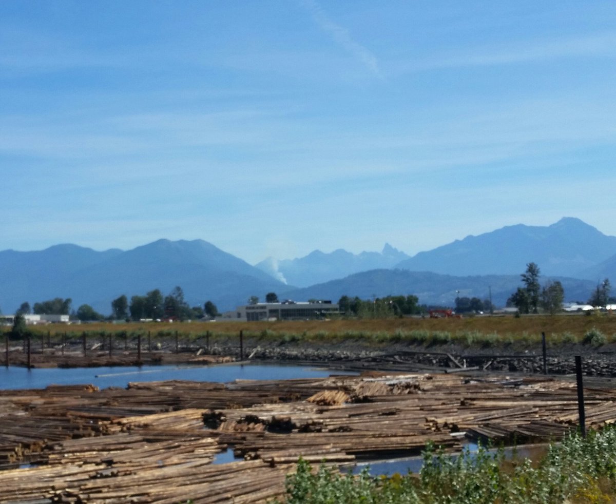 Wildfire burning in Chilliwack River Valley - image