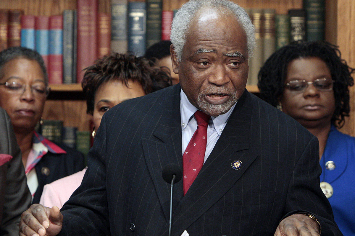 In this March 19, 2010 file photo, U.S. Rep. Danny Davis, D-Ill., speaks during a news conference on health care reform on Capitol Hill in Washington. 