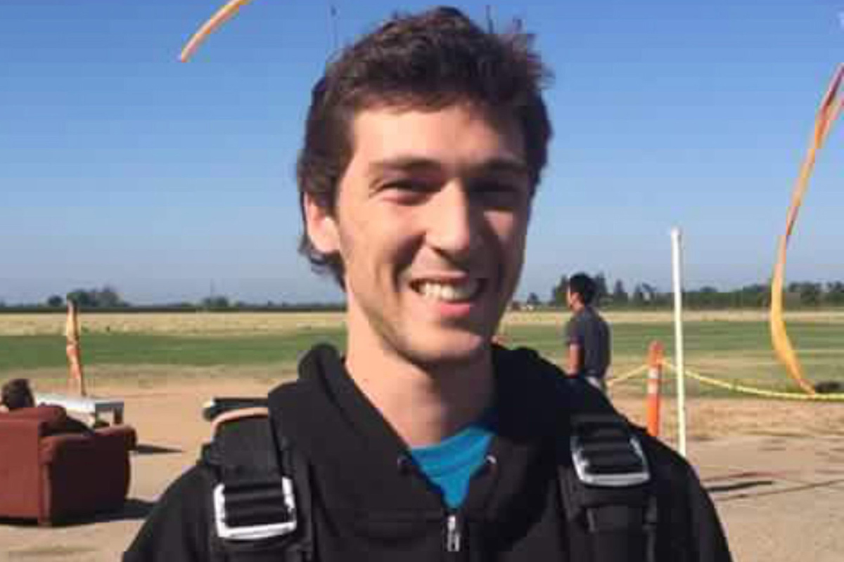 This Aug. 6, 2016 photo provided by Francine Salazar Turner shows her son Tyler Turner, 18, just prior to his fatal skydiving jump in Lodi, Calif. Salazar Turner said her teenage son was an adventurous spirit who was willing to try just about anything, including the jump that was on his bucket list of things to do in life.