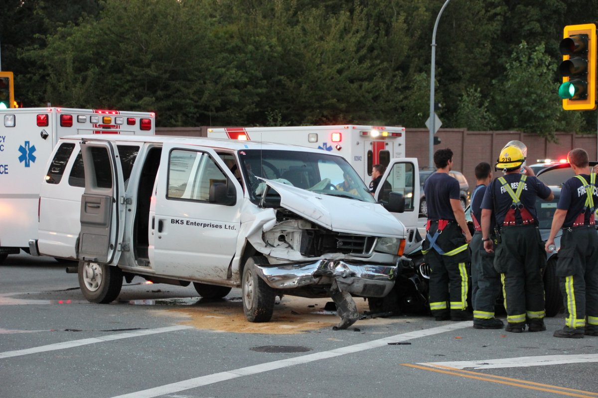 At least seven people were taken to hospital following a crash in Delta on Aug. 1, 2016.