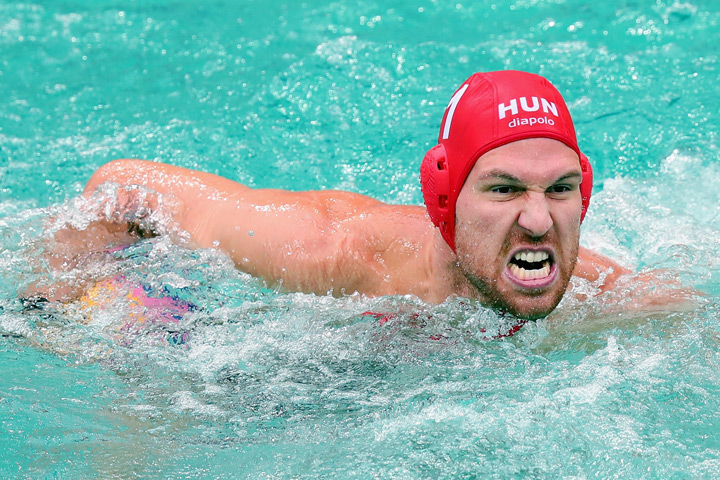 Game face of Viktor Nagy- Hungarian water polo player (Source: Gobal News) Game face of Viktor Nagy- Hungarian water polo player (Source: Gobal News)