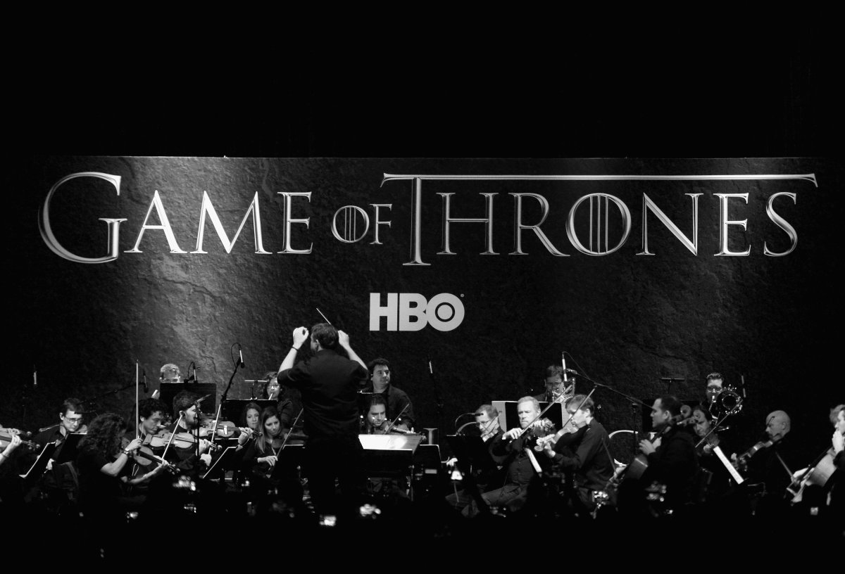  A full orchestra performs during the announcement of the Game of Thrones® Live Concert Experience featuring composer Ramin Djawadi at the Hollywood Palladium on August 8, 2016 in Los Angeles, California. 