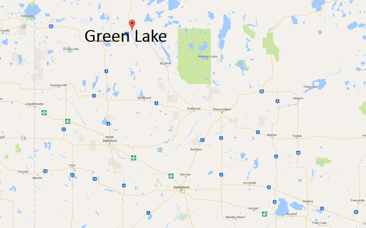 Saskatchewan RCMP are dealing with an ongoing incident that may involve firearms in Green Lake.
