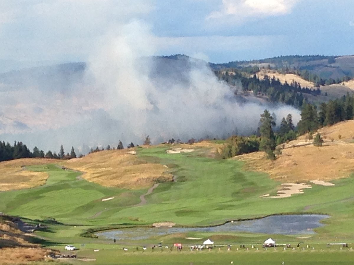 Crews battle grass fire near Vernon - image