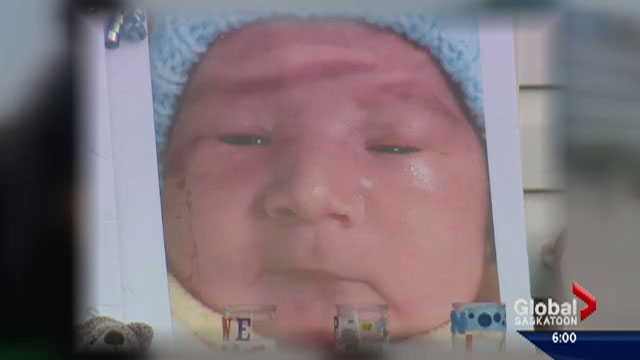 A teen accused of killing a six-week-old boy in Saskatoon makes a brief court appearance.