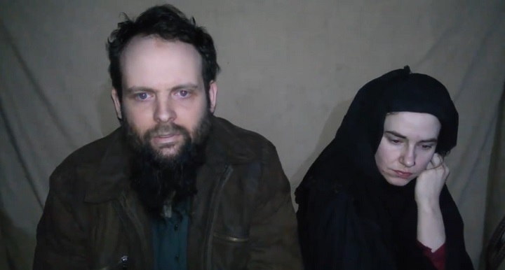 The American wife of former overseas hostage Joshua Boyle has reportedly returned to the U.S. with the couple's three children while Boyle awaits trial on multiple assault charges.