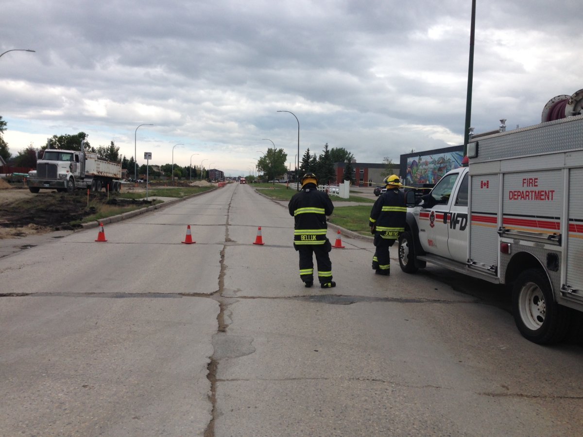 Thirty homes on Keewatin Street have been evacuated after a major gas leak Thursday morning.
