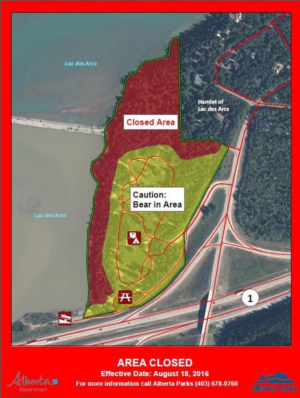 Bear warnings issued for Lac Des Arc campground and Mt. Lorette Ponds - image