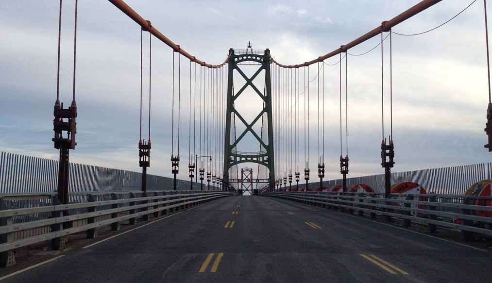 The Macdonald Bridge, connecting Halifax and Dartmouth across Halifax harbour is pictured here on August 16, 2016. The work to replace the entire deck span of the bridge is expected to be complete by fall 2017.