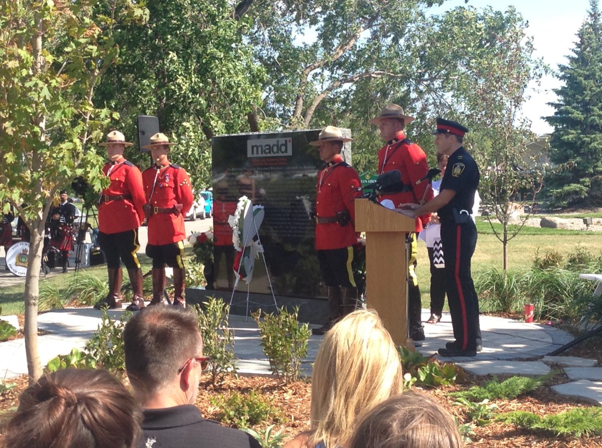 Monument honouring victims of impaired driving unveiled in West St. Paul Sunday.