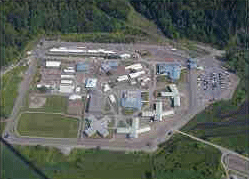 Mountain Institution in Agassiz from the air.