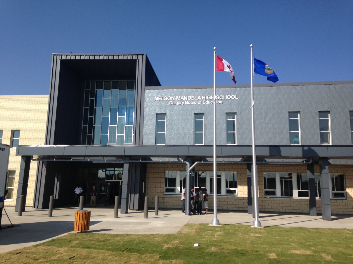 Inside Calgary’s new Nelson Mandela High School, located in the 0-100 block of Saddletowne Circle N.E.
