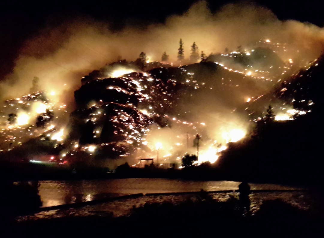 Okanagan Falls fire – courtesy of Shirley Yip