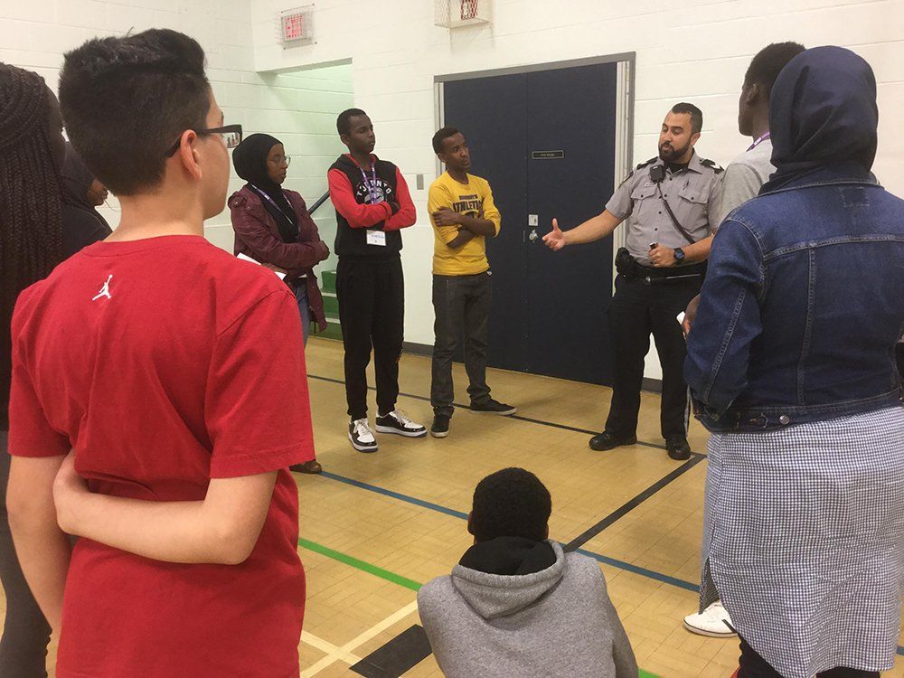 Forty three Edmonton youth participate in the Police and Youth Engagement Program, Tuesday, Aug. 9, 2016.  