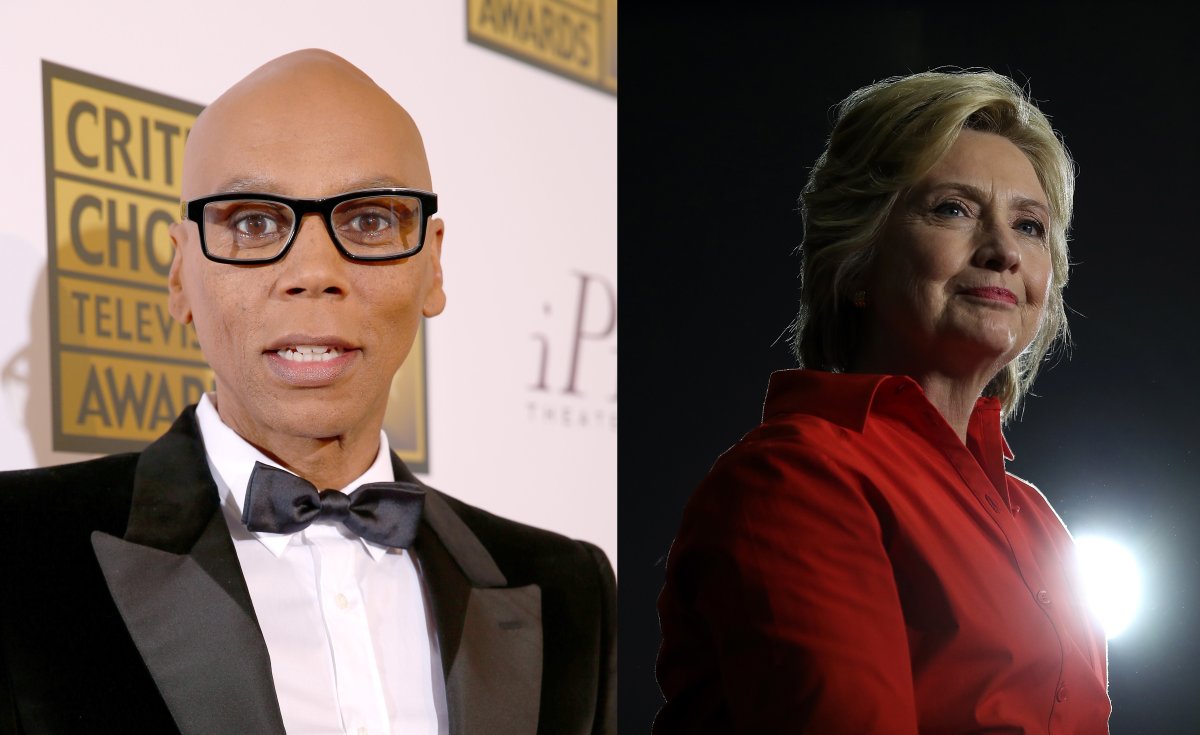 TV Personality RuPaul spoke about how “how powerful, persuasive, brilliant and resilent," Hillary Clinton is. 