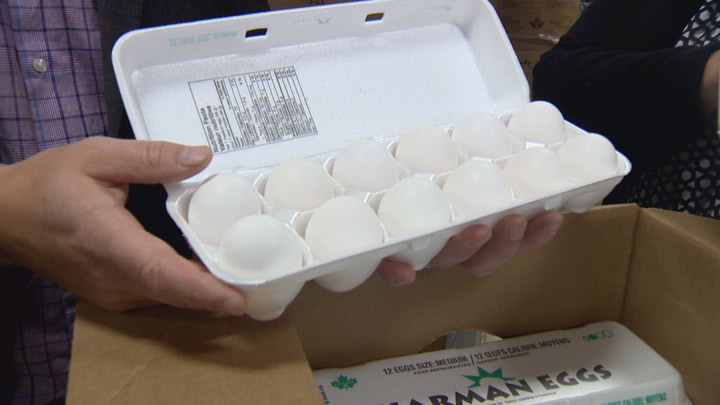 Saskatoon Food Bank gets timely donation from Saskatchewan Egg Producers as kids prepare to head back-to-school.