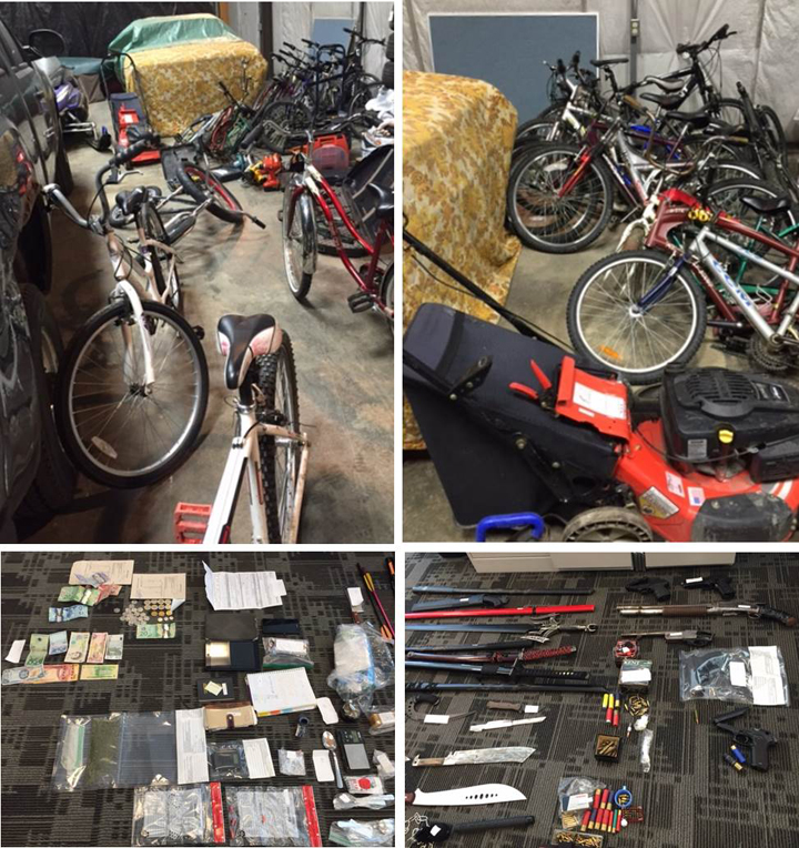 Saskatoon police have released photos of suspected stolen items seized from two homes.