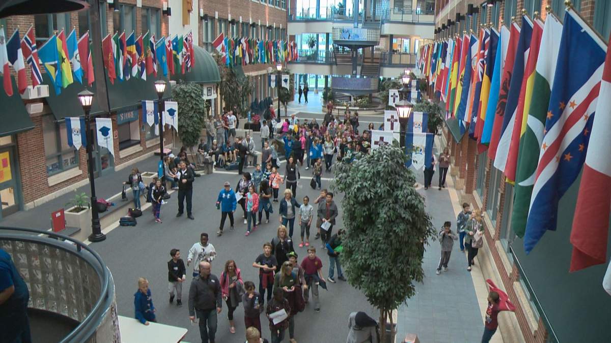 A file photo of St. Joseph High School in Edmonton on May 27, 2016.