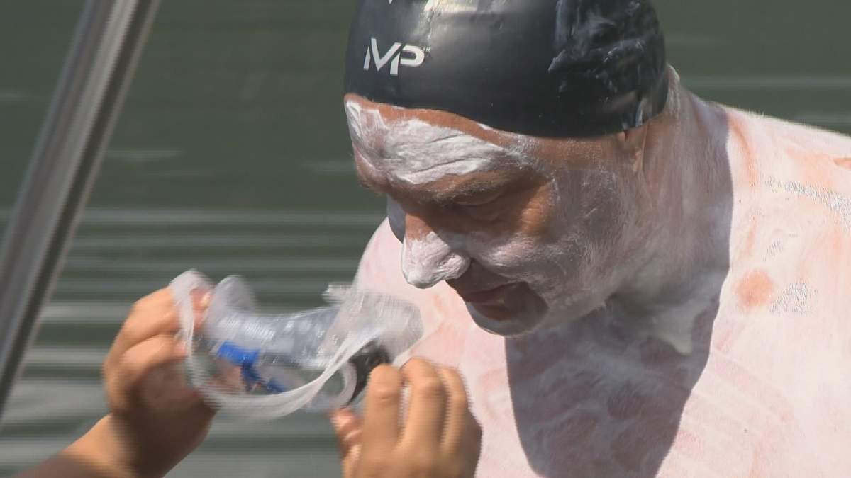 Record Okanagan Lake swim ends prematurely - image