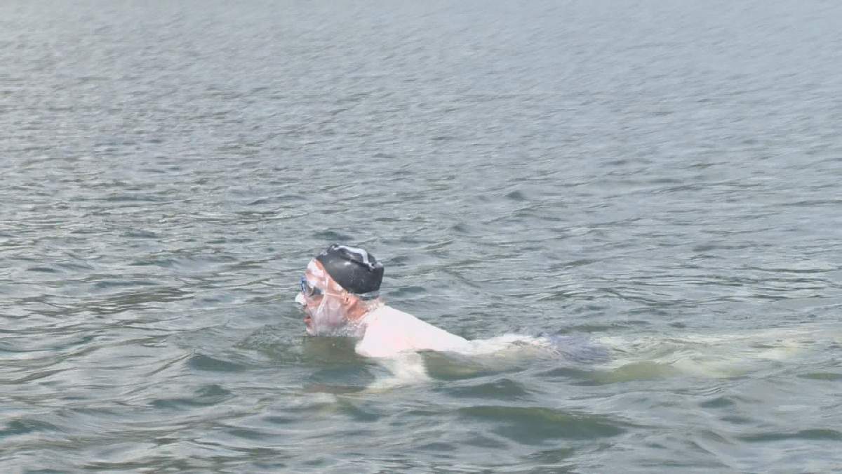Record Okanagan Lake swim ends prematurely - image