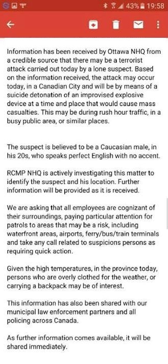 Email says Aaron Driver’s potential terrorist attack would have caused ‘mass casualties’ - image
